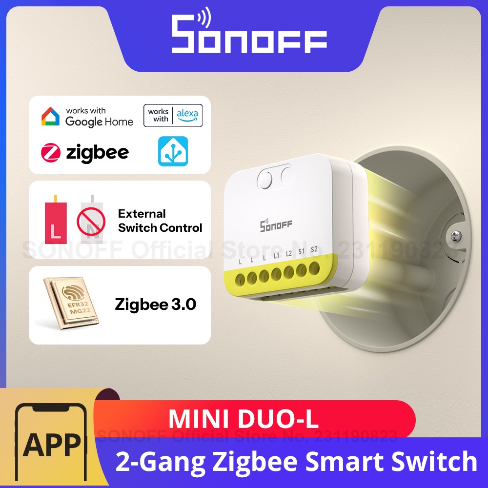 Sonoff Basic Switch - Sonoff mini DUO-L interruptor inteligente zigbee