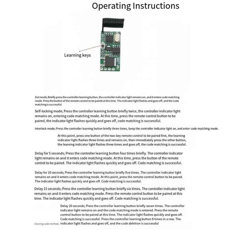 Controlador de Comutação RF +  - 433Mhz Receiver Module avaliação e preço