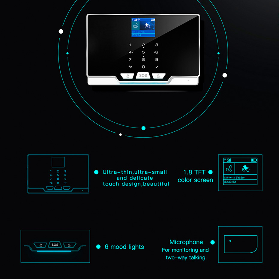 Kerui 433mhz kit de alarme diy - Home Automation Diy Kit avaliação e preço