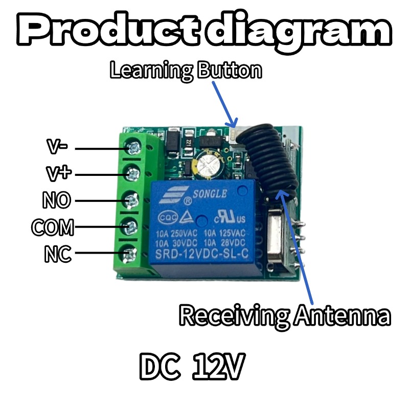 Interruptor de Controle Remoto - 433Mhz Receiver Module avaliação e preço