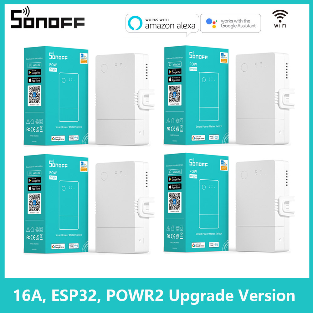 1-6 pces sonof pow origem powr - Sonoff Basic Switch avaliação e preço
